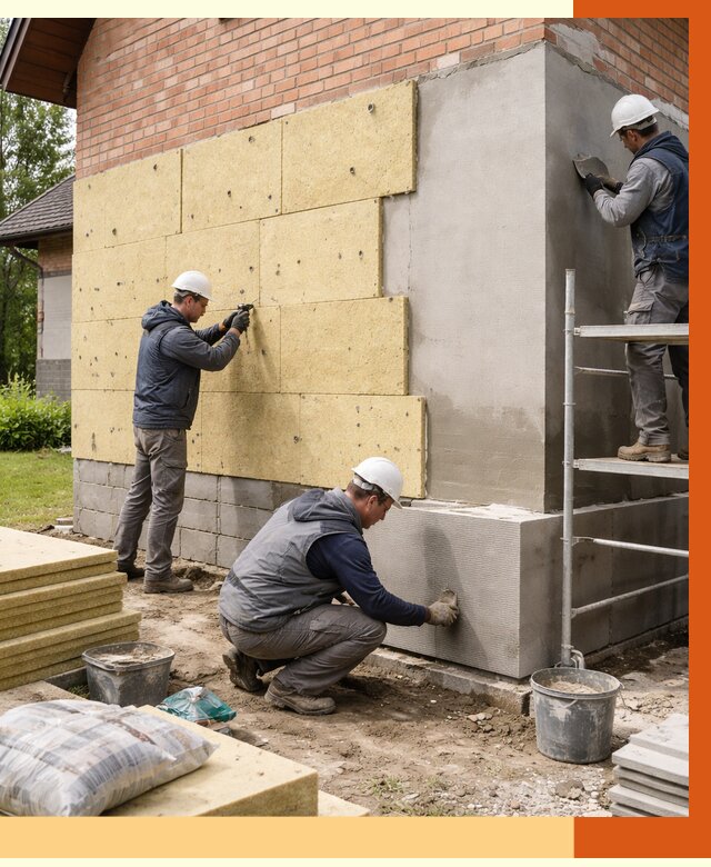 Утепление частного дома в Выборге под ключ от 7666 руб/м2 — недорого | ТепломастерВбр