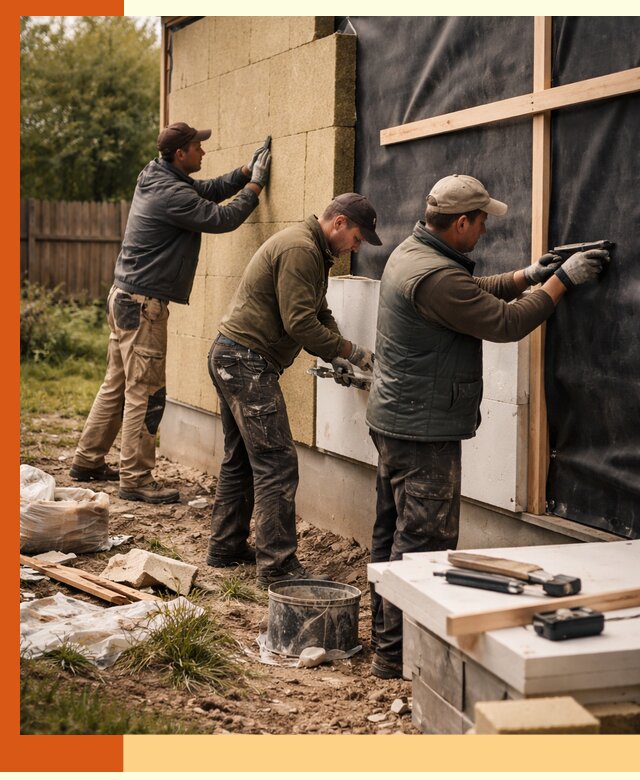 Утепление дачного дома под ключ в Выборге