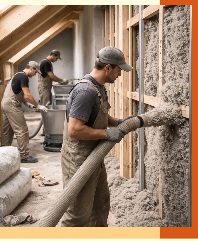 Утепление таунхауса эковатой в Выборге от 2249 руб./м² — монтаж и задувка | ТепломастерВбр