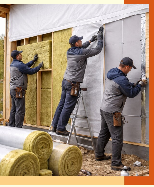 Утепление каркасного дома в Выборге от 4293 руб./м2 — профессионально | ТепломастерВбр