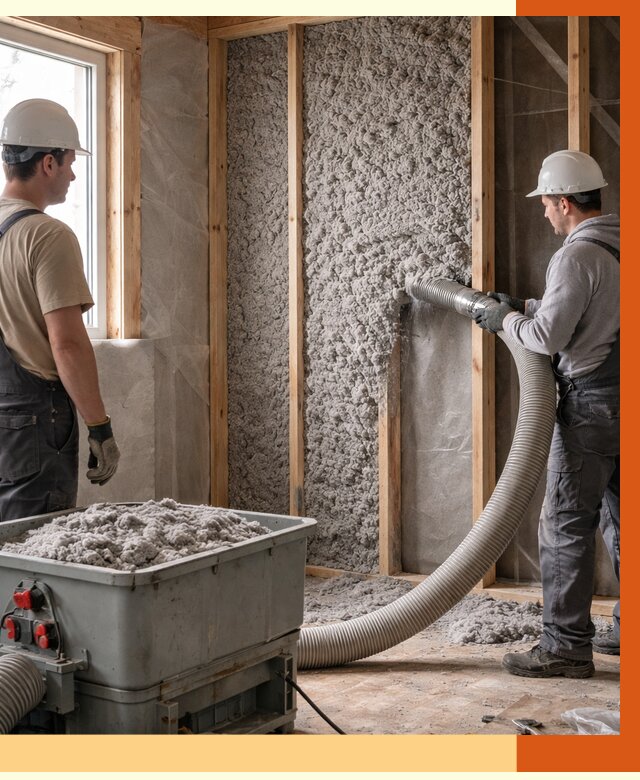 Утепление каркасного дома эковатой в Выборге от 1840 руб. | ТепломастерВбр