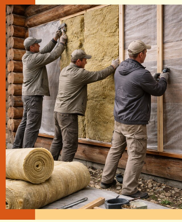 Утепление деревянного дома в Выборге эффективными технологиями