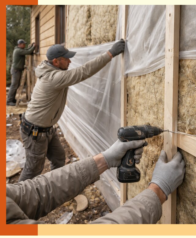 Утепление дома из бруса в Выборге качественно и долговечно