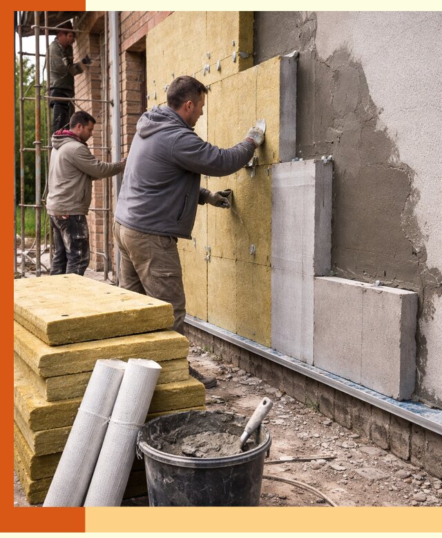 Утепление кирпичного дома под ключ в Выборге