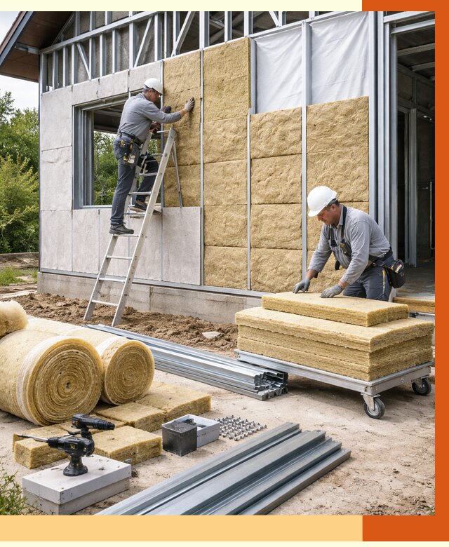 Утепление дома из ЛСТК в Выборге от 5315 руб./м² — профессионально | ТепломастерВбр