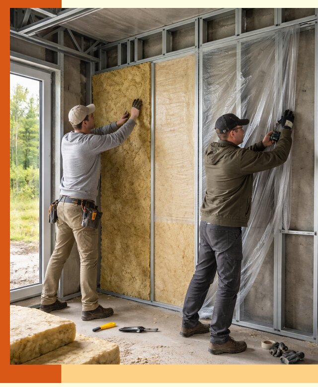 Утепление дома из ЛСТК в Выборге с гарантией качества и эффективности