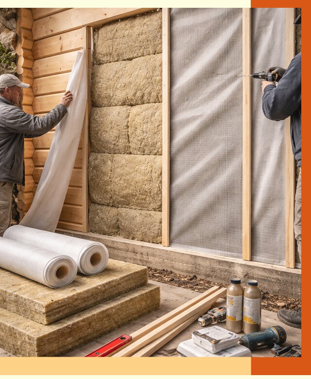 Утепление дома из минибруса в Выборге от 4599 руб/м2 — заказать профессионально | ТепломастерВбр