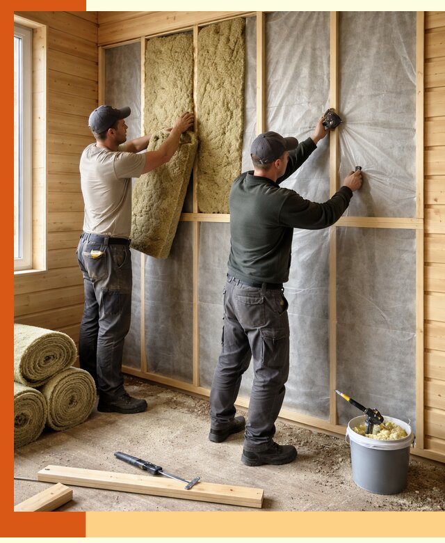 Утепление дома из минибруса в Выборге: комплексные теплоизоляционные работы