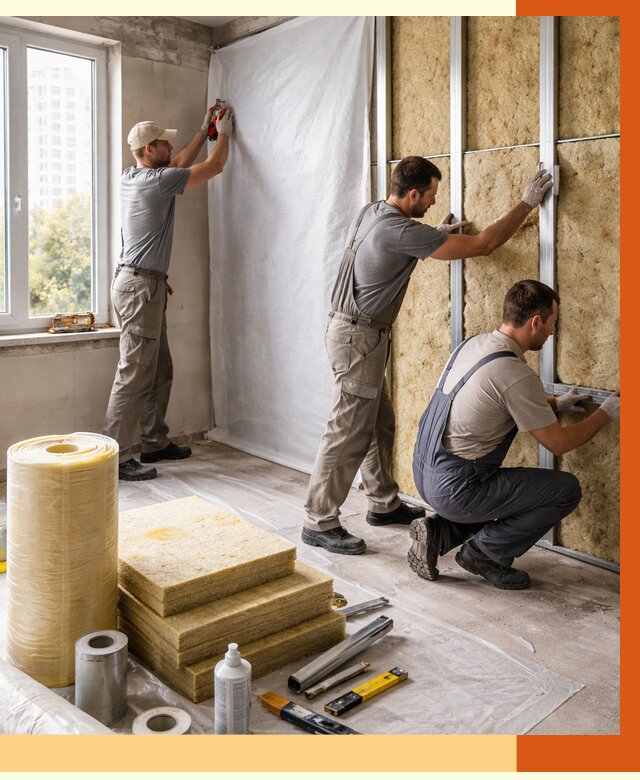 Утепление квартиры в Выборге от 4599 руб/м2 — утеплить квартиру изнутри и снаружи | ТепломастерВбр