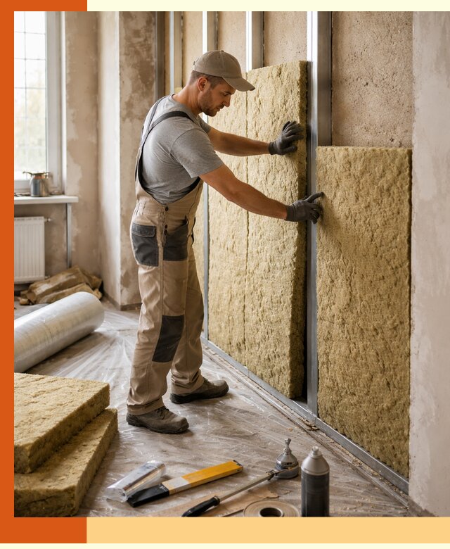 Утепление квартиры в Выборге — комплексная теплоизоляция стен и полов