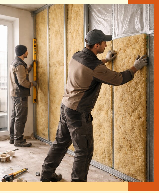 Утепление квартиры изнутри в Выборге от 4446 руб. за м2 | Проф. работы ТепломастерВбр