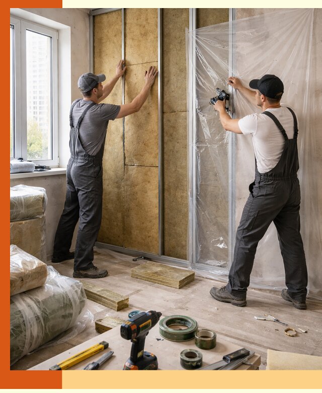 Утепление квартиры изнутри профессионально в Выборге