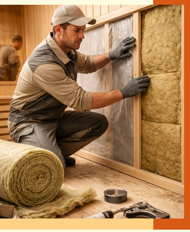 Утепление сауны изнутри в Выборге от 6644 руб. за м2 | ППУ, под ключ — ТепломастерВбр