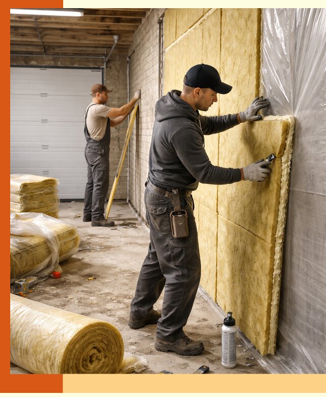 Утепление гаража под ключ в Выборге — все виды теплоизоляции