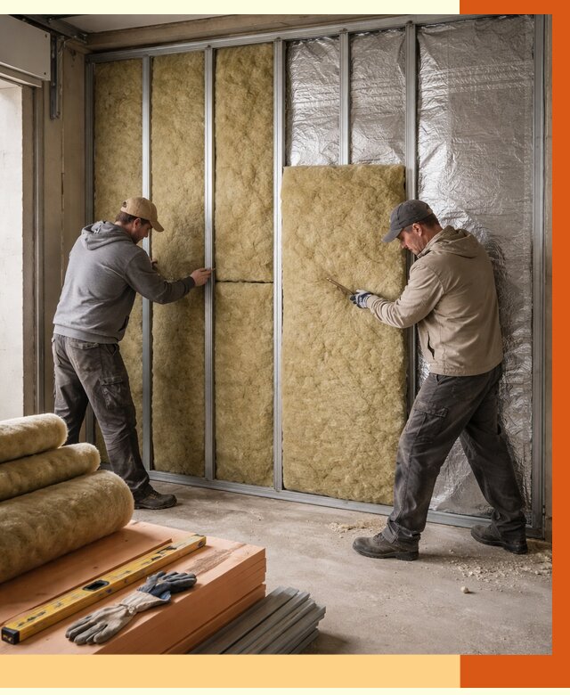 Утепление гаража изнутри в Выборге от 7666 руб/м2 — работы и цена | ТепломастерВбр