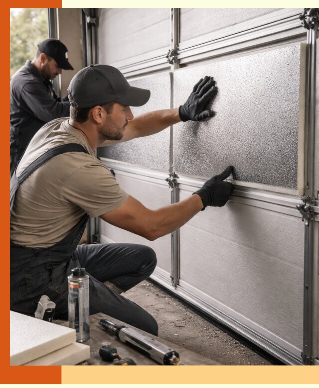 Утепление гаражных ворот в Выборге качественно и надежно