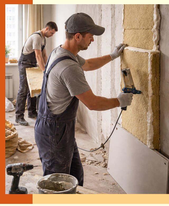 Утепление стен изнутри в Выборге — качественно и эффективно