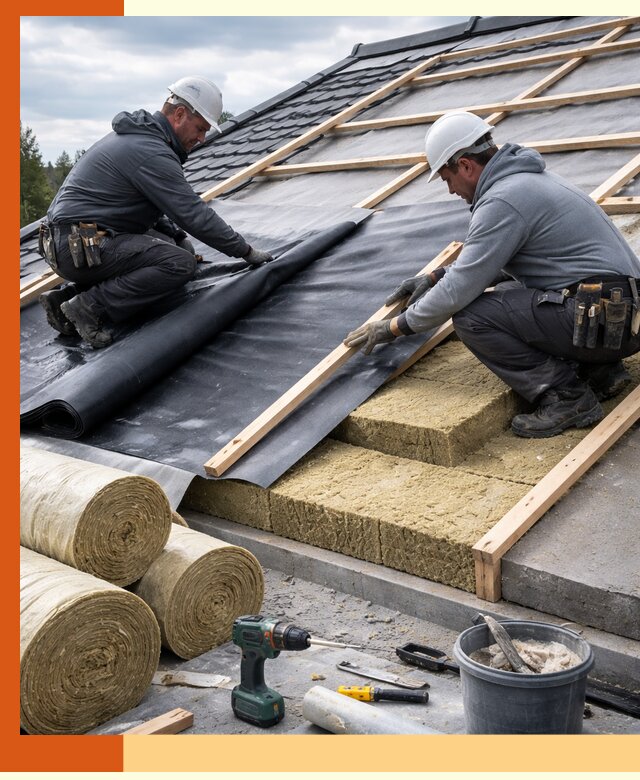 Утепление крыши снаружи в Выборге: профессиональная теплоизоляция