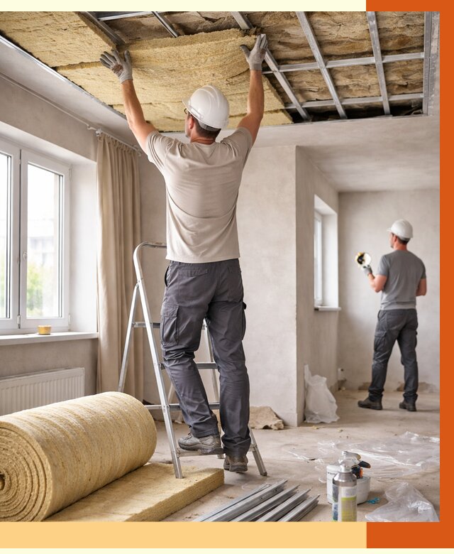 Утепление потолка в частном доме в Выборге от 971 руб./м² — работы под ключ | ТепломастерВбр