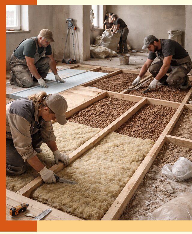 Утепление перекрытий жилых и промышленных зданий в Выборге