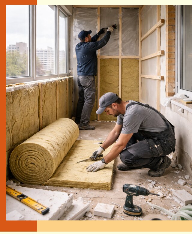 Утепление балкона под ключ в Выборге качественно и быстро