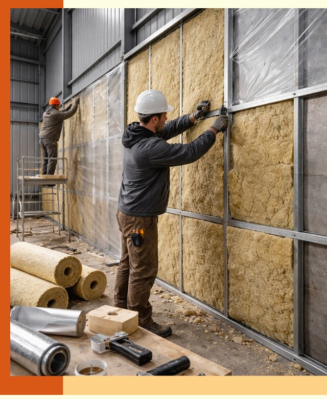 Утепление ангара в Выборге — профессиональная теплоизоляция помещений