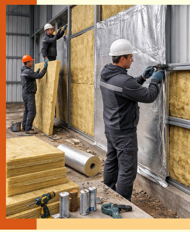 Утепление металлического ангара профессионально в Выборге