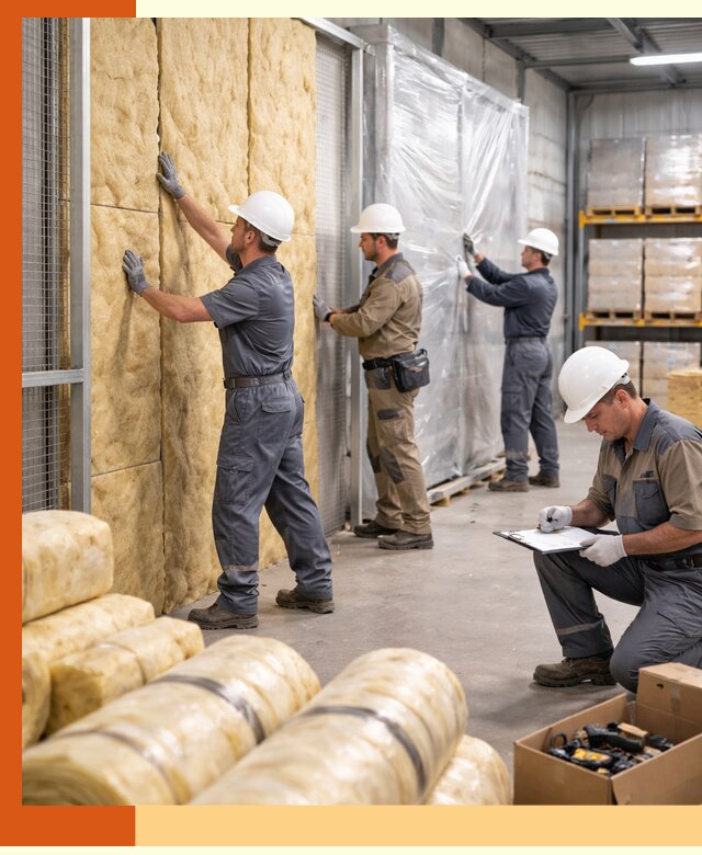 Утепление склада готовой продукции в Выборге качественно и быстро