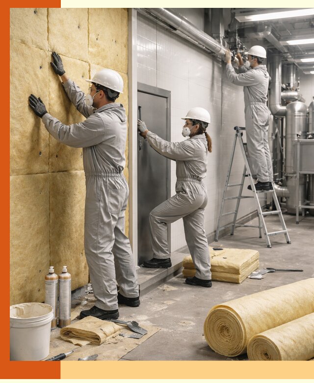 Утепление пищевого цеха под ключ в Выборге