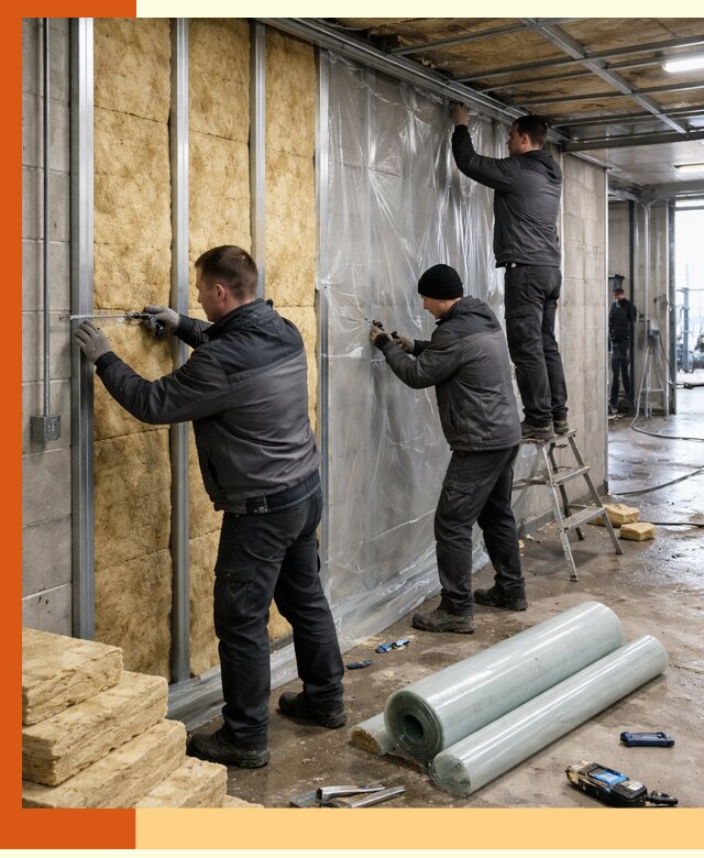 Профессиональное утепление автомойки в Выборге для любого типа помещений