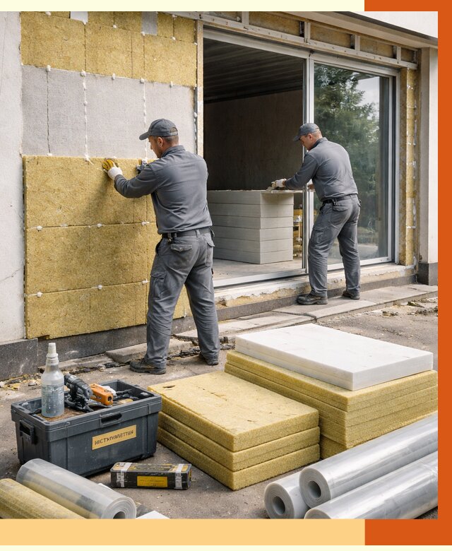 Утепление торгового павильона в Выборге от 14820 руб./м² под ключ | ТепломастерВбр