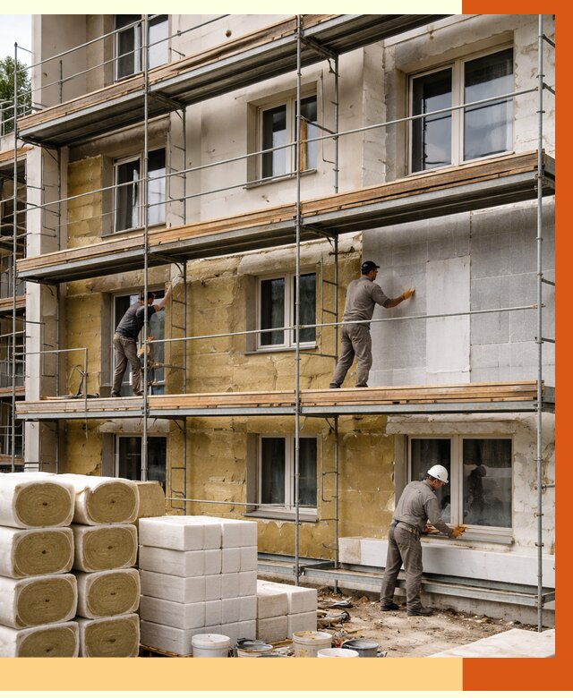 Утепление гостиницы в Выборге от 7359 руб./м2 — комплексно, ППУ, под ключ | ТепломастерВбр