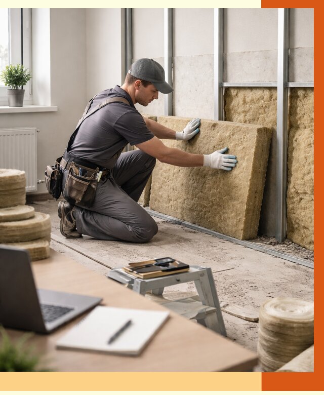 Утепление офиса в Выборге от 4599 руб/м2 — комплексное утепление офиса под ключ | ТепломастерВбр