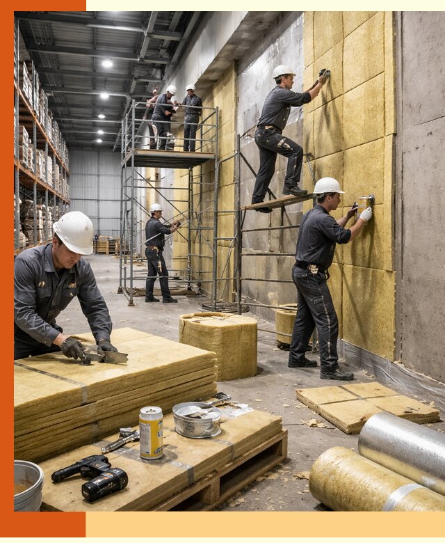 Утепление логистического центра в Выборге качественно и экономично