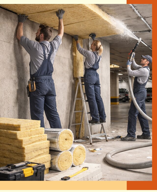 Утепление паркинга в Выборге от 6950 руб./м2 — работы под ключ | ТепломастерВбр