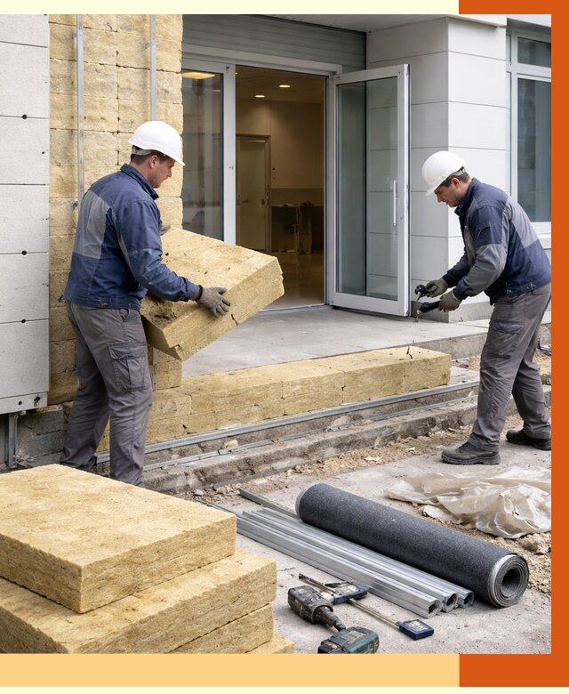 Утепление медицинского центра в Выборге под ключ от 12776 руб./м² | ТепломастерВбр