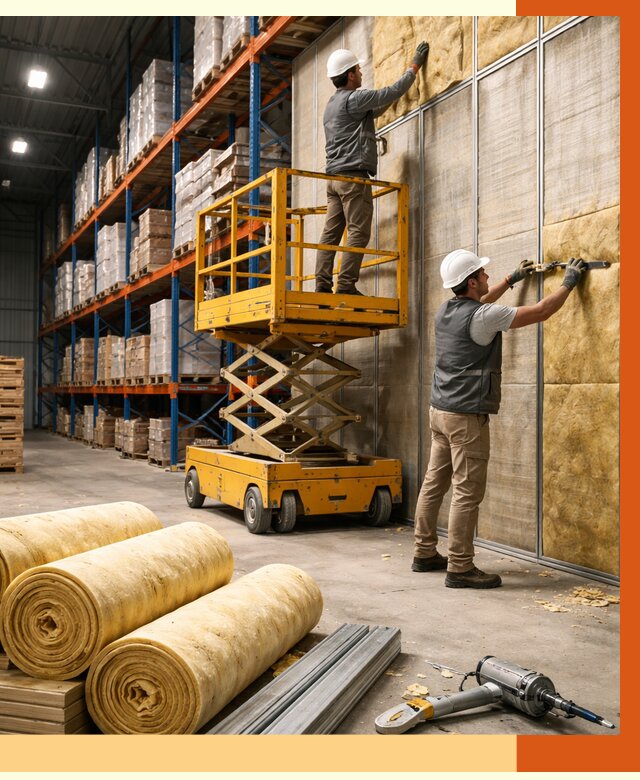 Утепление торгового склада в Выборге от 3271 руб/м2 — комплексно и под ключ | ТепломастерВбр