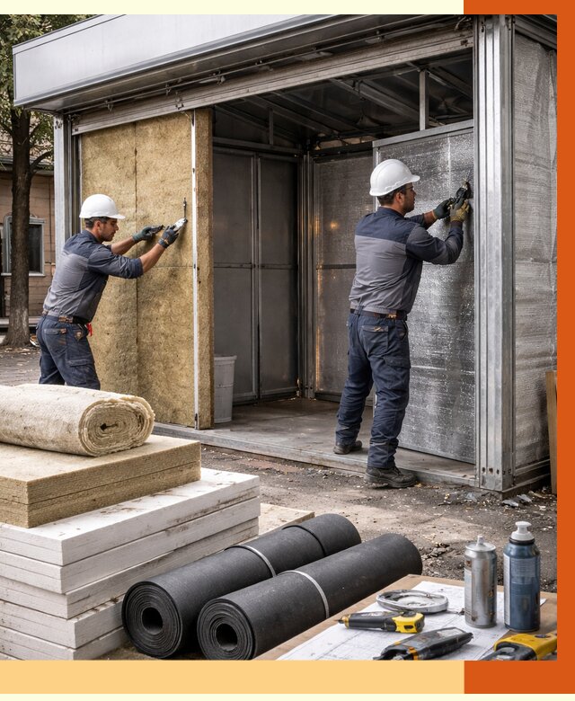 Утепление павильона шаурма в Выборге под ключ от 1227 руб. за м² | ТепломастерВбр