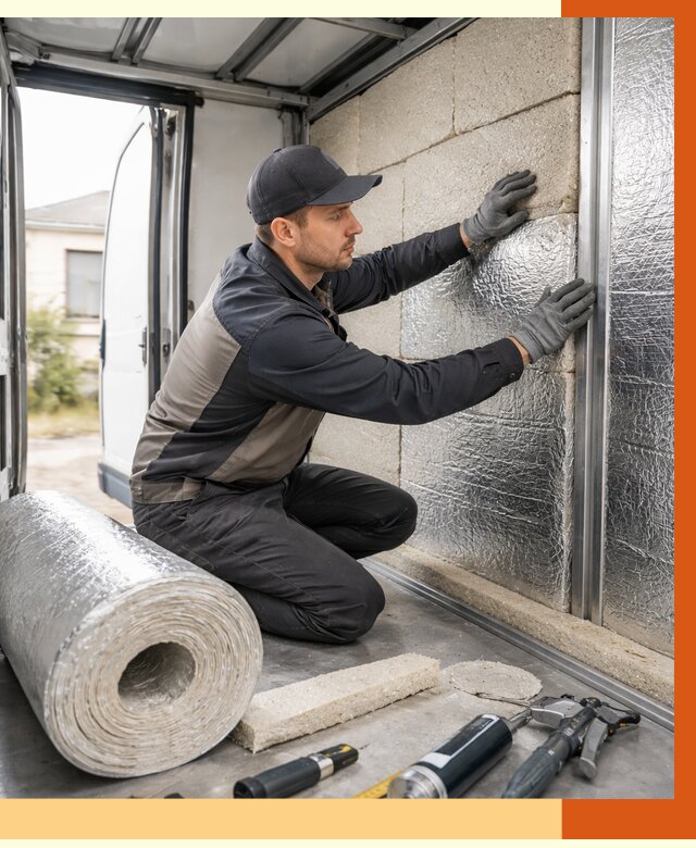 Утепление фургона рефрижератора в Выборге от 12776 руб./м² под ключ | ТепломастерВбр