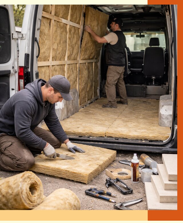 Утепление кемпера в Выборге под ключ от 12265 руб. — профессионально | ТепломастерВбр