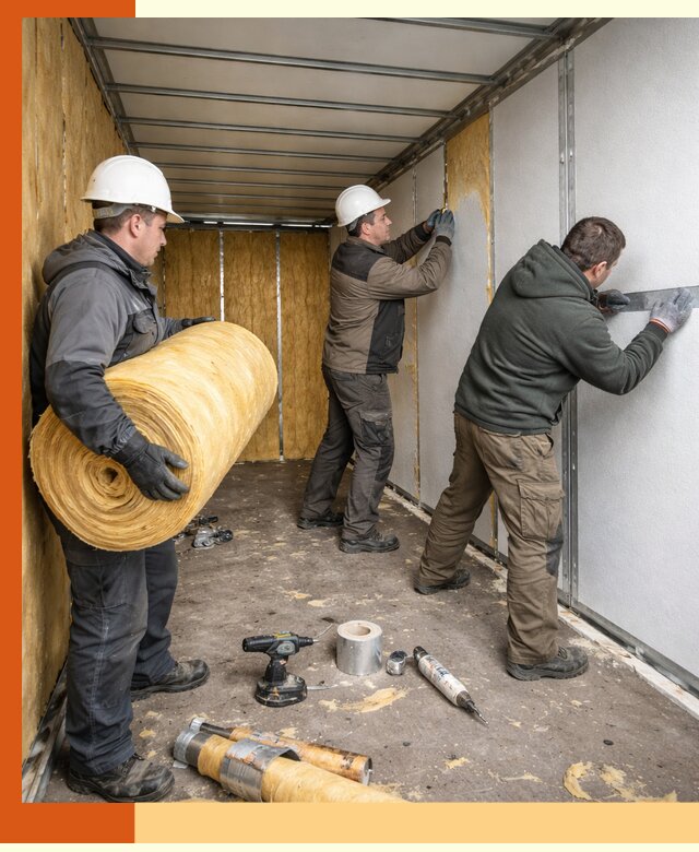 Утепление рефрижераторного контейнера в Выборге профессионально и надежно