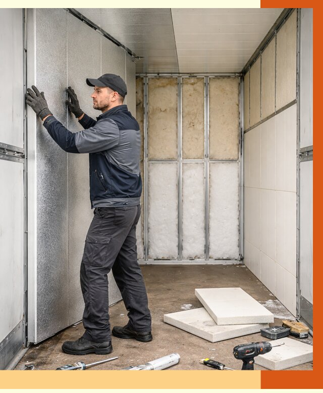 Утепление холодильного кузова в Выборге от 13798 руб. под ключ | ТепломастерВбр