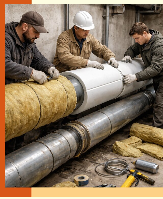Утепление трубопровода в Выборге с гарантией энергоэффективности