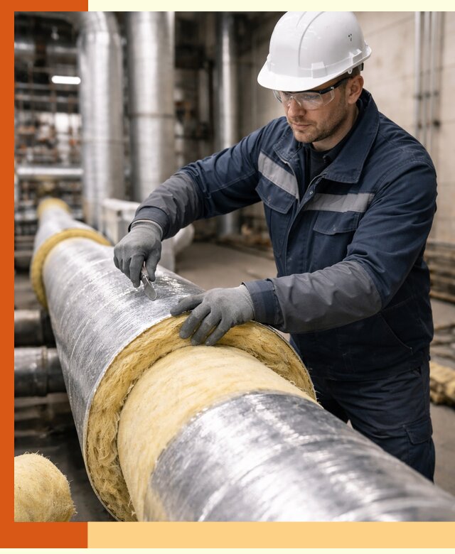 Утепление технологического оборудования и заводских установок в Выборге