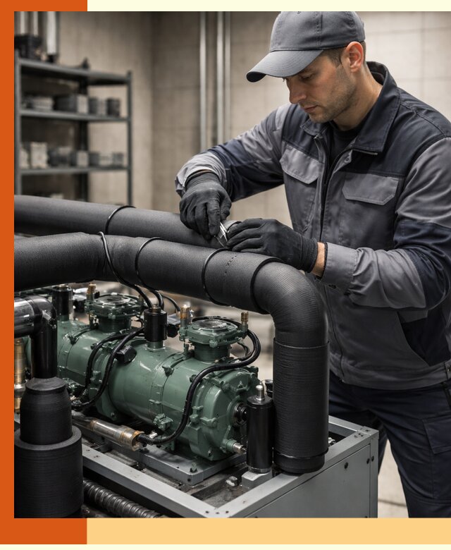 Утепление холодильного агрегата и теплоизоляция в Выборге