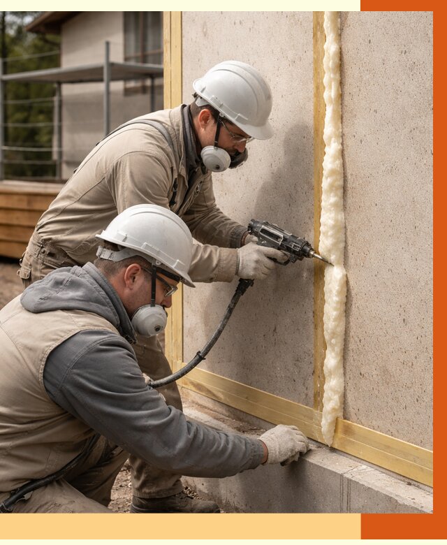 Утепление сип панелей ППУ в Выборге от 4906 руб. под ключ | ТепломастерВбр