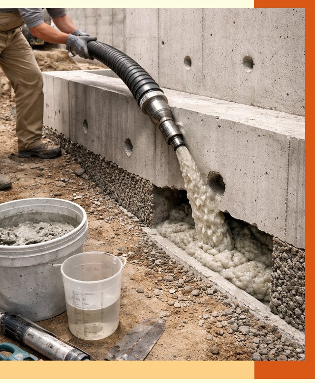 Заполнение полостей фундамента в Выборге от 6950 руб. под ключ | ТепломастерВбр