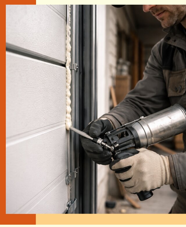 Заполнение пустот ворот в Выборге профессионально и герметично