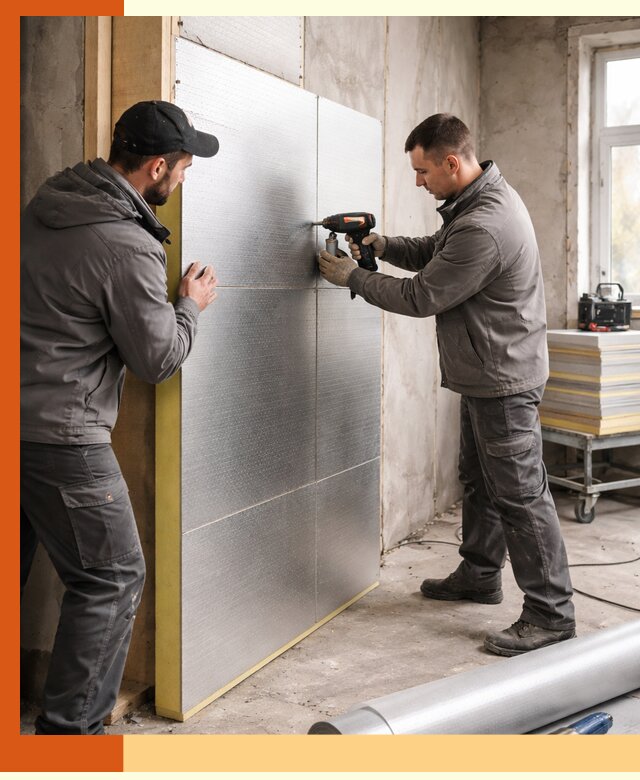 Утепление PIR панелями домов и зданий в Выборге