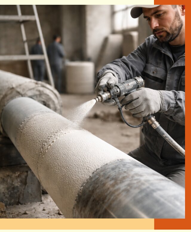 Утепление труб жидкой теплоизоляцией в Выборге от 7666 руб. под ключ | ТепломастерВбр